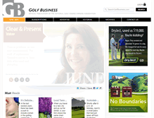 Tablet Screenshot of golfbusiness.com